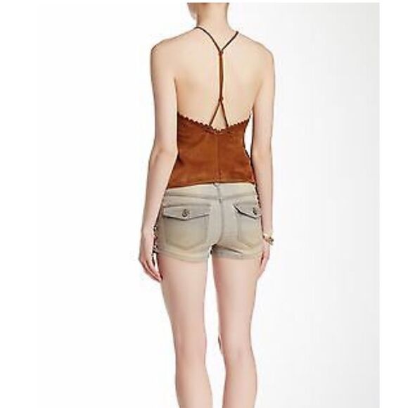 Free People Lone Ranger Coated Shorts in sand - Picture 2 of 11
